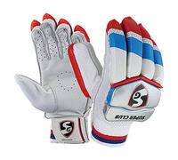 SG Batting Gloves Super Club | LH, Junior Size, Multicolor | Professional Grade Padded Gloves | Superior Finger Protection | Comfortable & Durable Wicketkeeper Gloves for Junior Cricketers