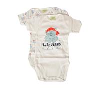 SG Body neonato neonata LIABEL confezione 2 capi mezza manica cotone underwear a