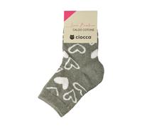 SG Calzino bimba CIOCCA ragazza donna un paio di calze corte basse con bordino m