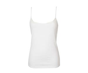 SG Camiciola canottiera donna spalla stretta laccio top 100% bio organic cotton