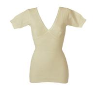 SG Camiciola donna INFIL mezza manica misto lana a con la forma del seno articol