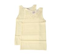SG Canotta bimba ragazza LIABEL spalla larga confezione 2 capi cotone sulla pell