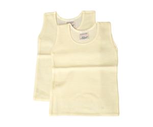 SG Canotta neonato neonata LIABEL spalla larga vogatore 2 capi cotone sulla pell