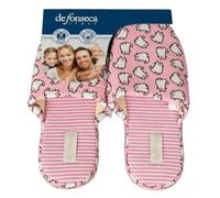 SG Ciabatta donna DE FONSECA pantofola da casa relax in cotone con suola antisci