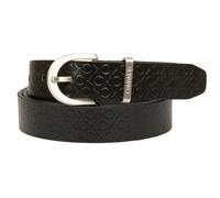 SG Cintura CK CALVIN KLEIN vera pelle con tessuto logato altezza 2,5 articolo K