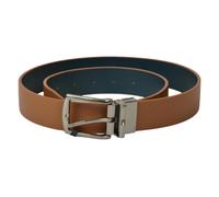 SG Cintura uomo pelle TOMMY HILFIGER reversibile e accorciabile altezza 3.5 cm f