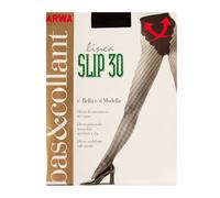 SG Collant calza donna 30 den contenimento del ventre mutandina sgambata pizzo A
