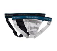 SG Confezione 2 Jockstrap sospensorio slip uomo underwear EMPORIO ARMANI artico