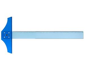 SG Education AR 32260 TSPLAS60 T-Square, A2, acrilico, 60 cm, blu