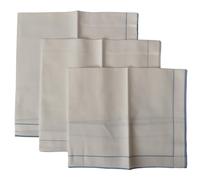 SG Fazzoletti PEROFIL confezione 3 pezzi cm.45x45 orlo rulè puro cotone articol