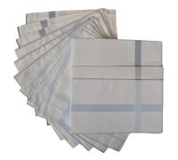 SG Fazzoletti uomo PEROFIL in tessuto di puro cotone scatola 12 pezzi cm.45x45