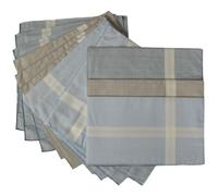 SG Fazzoletti uomo PEROFIL in tessuto di puro cotone scatola 12 pezzi cm.45x45