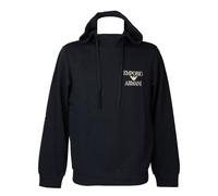 SG Felpa uomo EMPORIO ARMANI con cappuccio e logo ricamato felpata invernale art