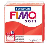 Staedtler 8020 Blocco di pasta modellabile Fimo, 59 gr, rosso (indischrot (24))