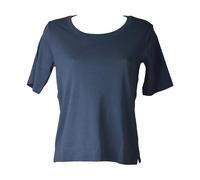SG Maglia donna RAGNO manica corta collo tondo spacchetti laterali puro cotone a