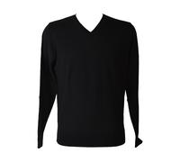 SG Maglia uomo RAGNO pullover manica lunga scollo v pura lana extra fine di toll