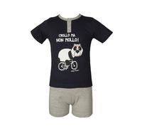 SG Pigiama bambino ragazzo cotone estivo manica corta pantalone corto serafino C