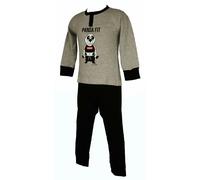 SG Pigiama bimbo bambino cotone interlock manica lunga collo serafino sleepwear