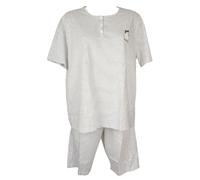 SG Pigiama donna cotone manica corta collo serafino calibrato taglie forti CRAZY