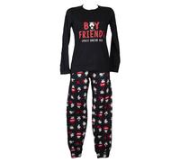 SG Pigiama donna CRAZY FARM estivo manica lunga collo serafino pantalone con pol