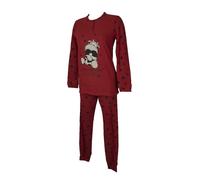 SG Pigiama donna CRAZY FARM invernale morbido e caldo manica lunga collo serafi