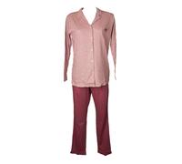 SG Pigiama donna RAGNO aperto davanti con bottoni e colletto manica lunga pantal