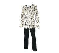 SG Pigiama donna RAGNO aperto davanti manica lunga pantalone lungo invernale int