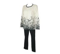 SG Pigiama donna RAGNO aperto davanti manica lunga pantalone lungo invernale int