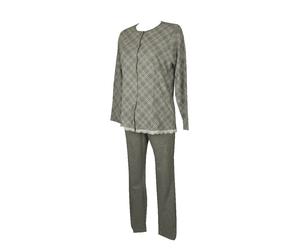 SG Pigiama donna RAGNO aperto davanti manica lunga pantalone lungo invernale int