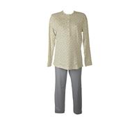 SG Pigiama donna RAGNO collo serafino caldo cotone invernale maglia con bottone