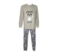 SG Pigiama uomo cotone estivo manica lunga collo serafino CRAZY FARM articolo 15