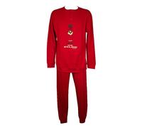 SG Pigiama uomo CRAZY FARM cotone interlock invernale manica lunga collo serafin