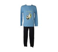 SG Pigiama uomo CRAZY FARM cotone leggero manica lunga collo serafino pantalone