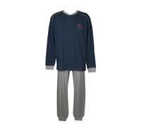 SG Pigiama uomo interlock manica lunga collo serafino cotone NAVIGARE articolo B