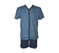 SG Pigiama uomo RAGNO corto maglia mezza manica aperto davanti in maglina di cot