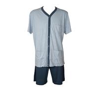 SG Pigiama uomo RAGNO cotone estivo maglia aperta con bottoni e pantalone corto