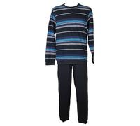 SG Pigiama uomo RAGNO cotone estivo manica lunga collo serafino con polsini arti