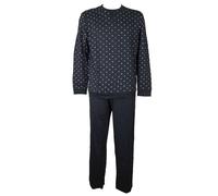 SG Pigiama uomo RAGNO cotone estivo manica lunga collo serafino con polsini arti