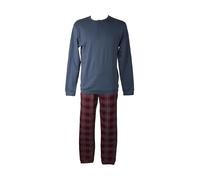SG Pigiama uomo RAGNO interlock caldo cotone invernale manica lunga collo serafi