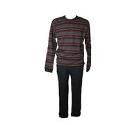 SG Pigiama uomo RAGNO interlock caldo cotone invernale manica lunga collo serafi