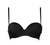 SG Reggiseno donna imbottito a fascia due lacci removibili in tinta e trasparent