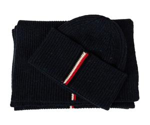 SG Set cappello + sciarpa TOMMY HILFIGER uomo misto lana confezione regalo artic