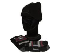 SG Set regalo cappello cuffia + 2 paia calze lunghe uomo LONSDALE articolo LNSG0