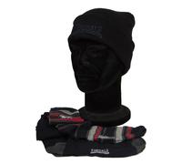 SG Set regalo cappello cuffia + 2 paia calze lunghe uomo LONSDALE articolo LNSG0
