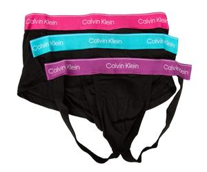 SG Set uomo CK CALVIN KLEIN jock strap+ slip+ boxer elastico a vista cotone ela
