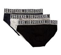 SG Slip uomo BIKKEMBERGS confezione 3 pezzi mutande elastico a vista cotone elas
