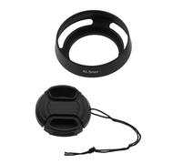 SG Store 1 Pezzi Paraluce E Copriobiettivo Da 40,5 Mm Compatibile Con Sony Alpha ZV-E10 ZV-1F ZV1F A6600 A6500 A6400 A6300 A6100 A6000 A5100 A5000 Con Obiettivo E PZ 16-50mm F/3.5-5.6 OSS