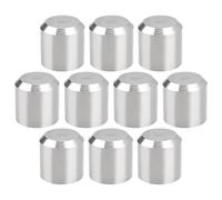 SG Store 10 cappucci terminali per corrimano in acciaio inossidabile 304, rotondi, parte di ricambio OD 15 mm ID 12 mm lunghezza 15 mm copertura terminale per corrimano