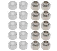 SG Store 10 colonne eccentriche esagonali e 10 fori rotondi per colonne di isolamento da 5 mm di altezza 6 mm per estrusione in alluminio a forma di V, ruota a V, accessori per stampanti 3D