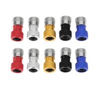 SG Store 10 Pezzi Adattatore Per Valvola Presta Con Tappi In Lega Di Alluminio Per Bici Da Strada Mountain Bike Trekking Cinque Colori